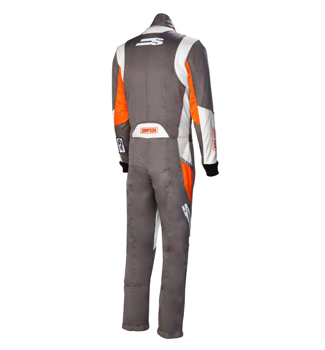 Simpson Airspeed Race Suit - Alloy/Orange/White