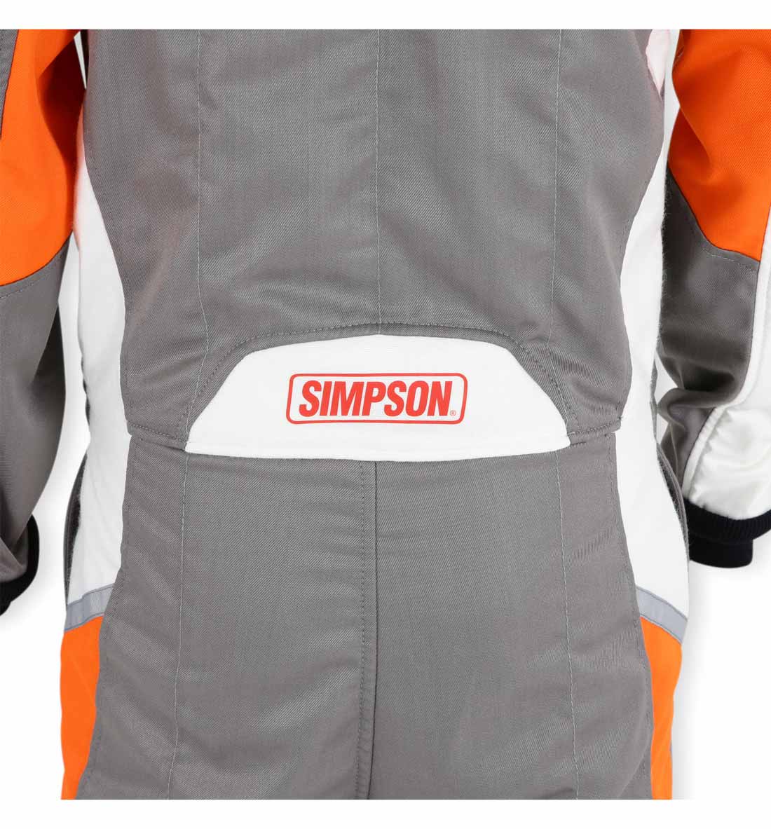 Simpson Airspeed Race Suit - Alloy/Orange/White