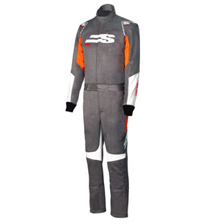 Simpson Airspeed Race Suit - Alloy/Orange/White