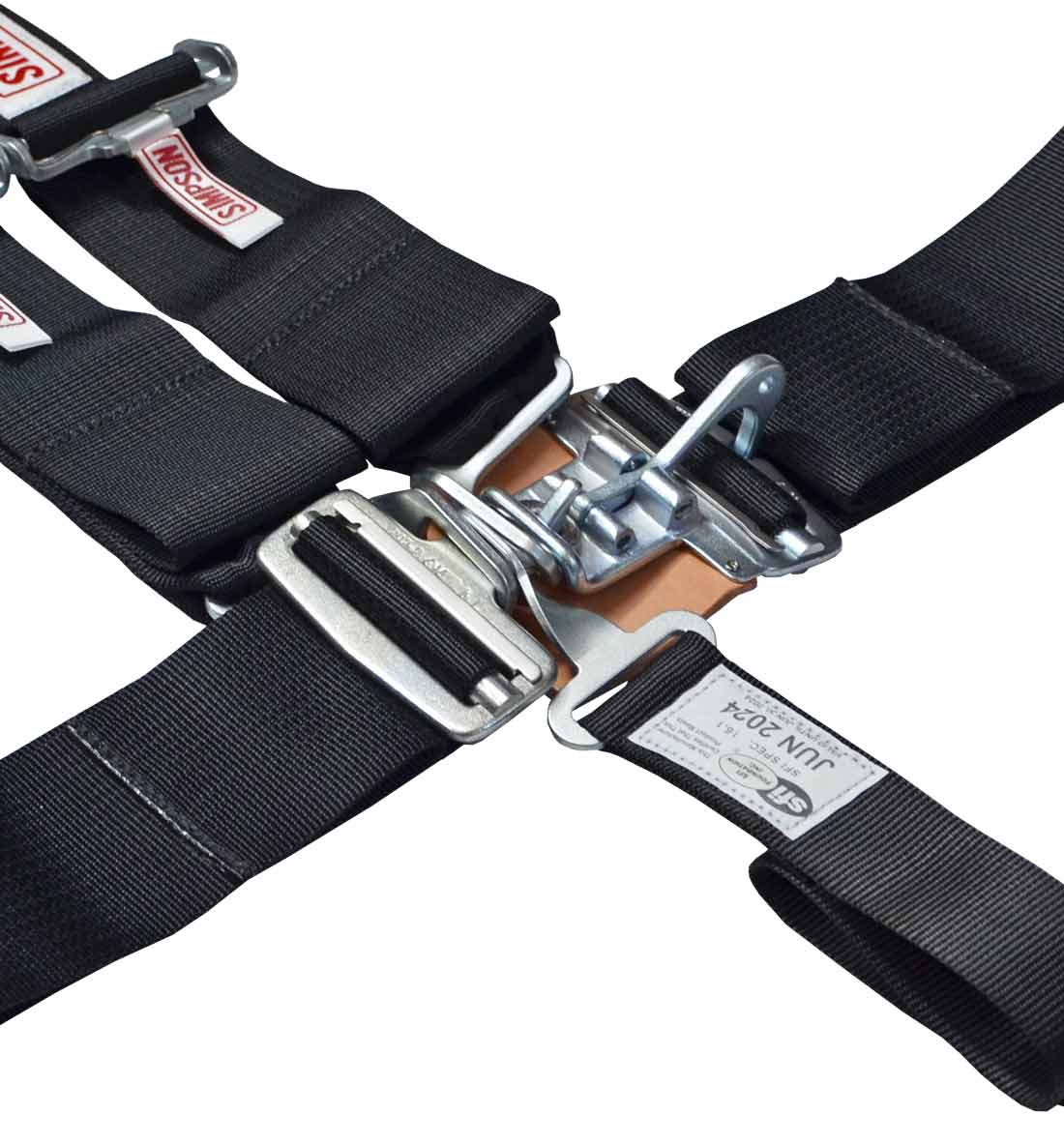 Simpson Racing Latch F/X Race Harness - 3" to 2" Black