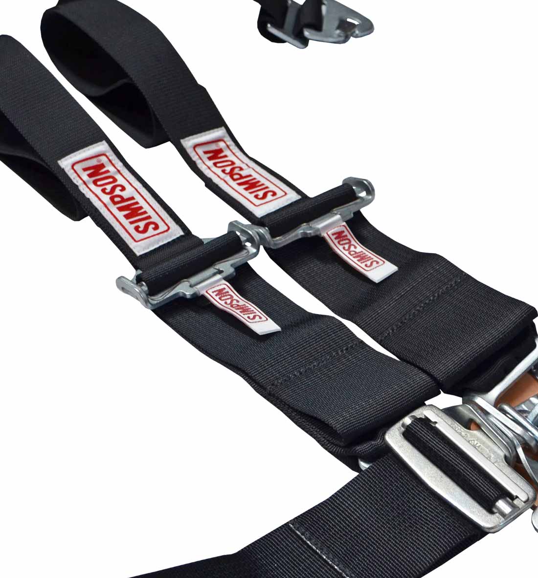 Simpson Racing Latch F/X Race Harness - 3" to 2" Black