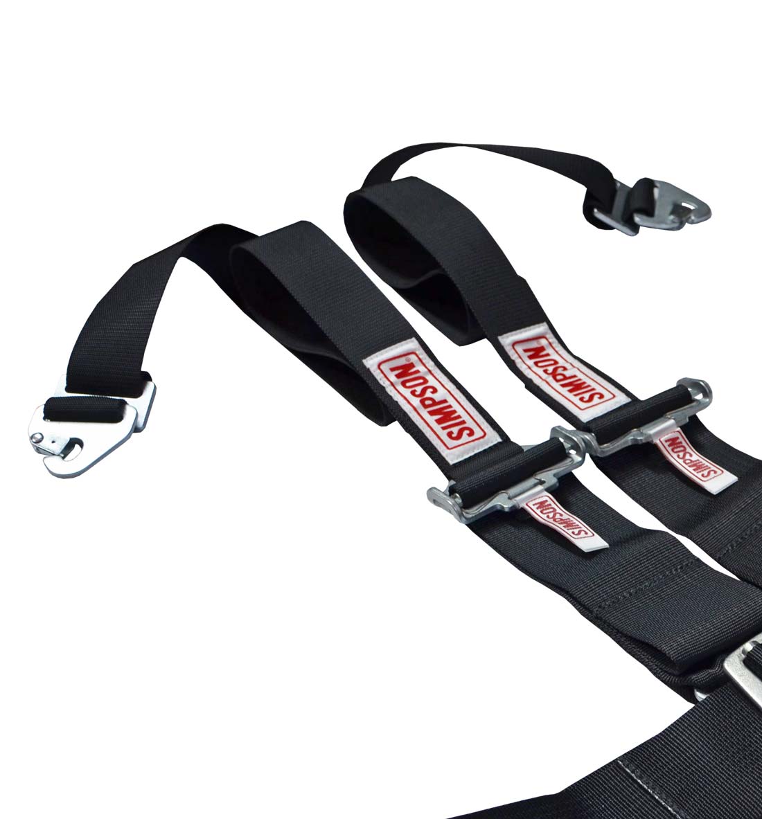 Simpson Racing Latch F/X Race Harness - 3" to 2" Black