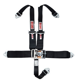 Simpson Racing Latch F/X Race Harness - 3&quot; to 2&quot; Black