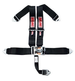 Simpson Racing Latch F/X Race Harness - 3&quot; Black