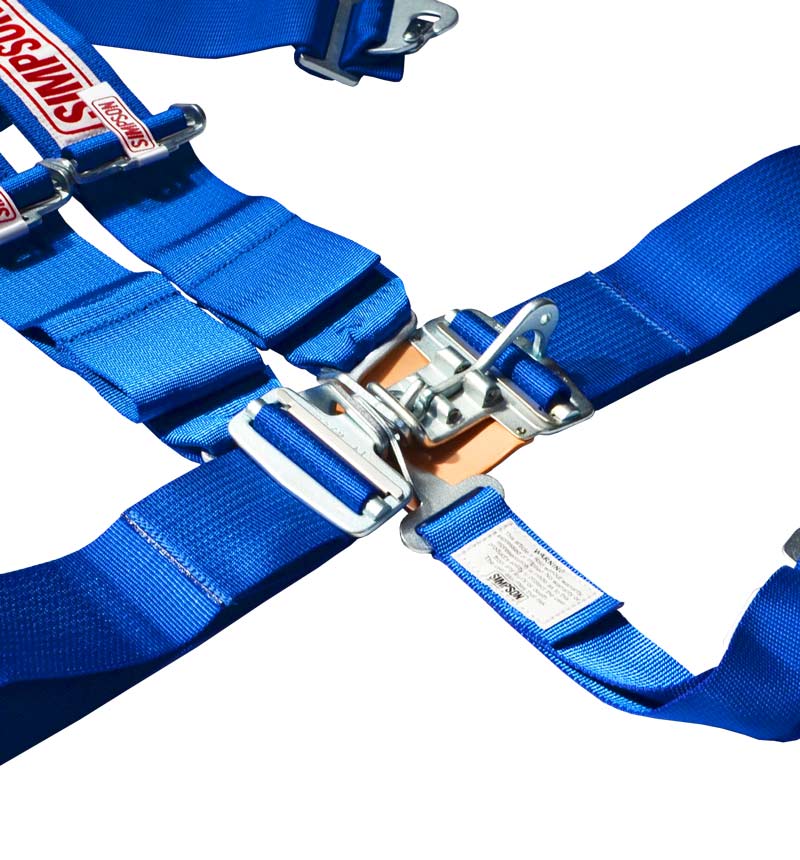 Simpson Racing Latch F/X Race Harness - 3" Blue