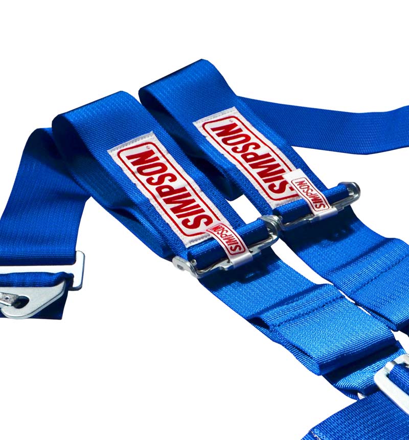 Simpson Racing Latch F/X Race Harness - 3" Blue