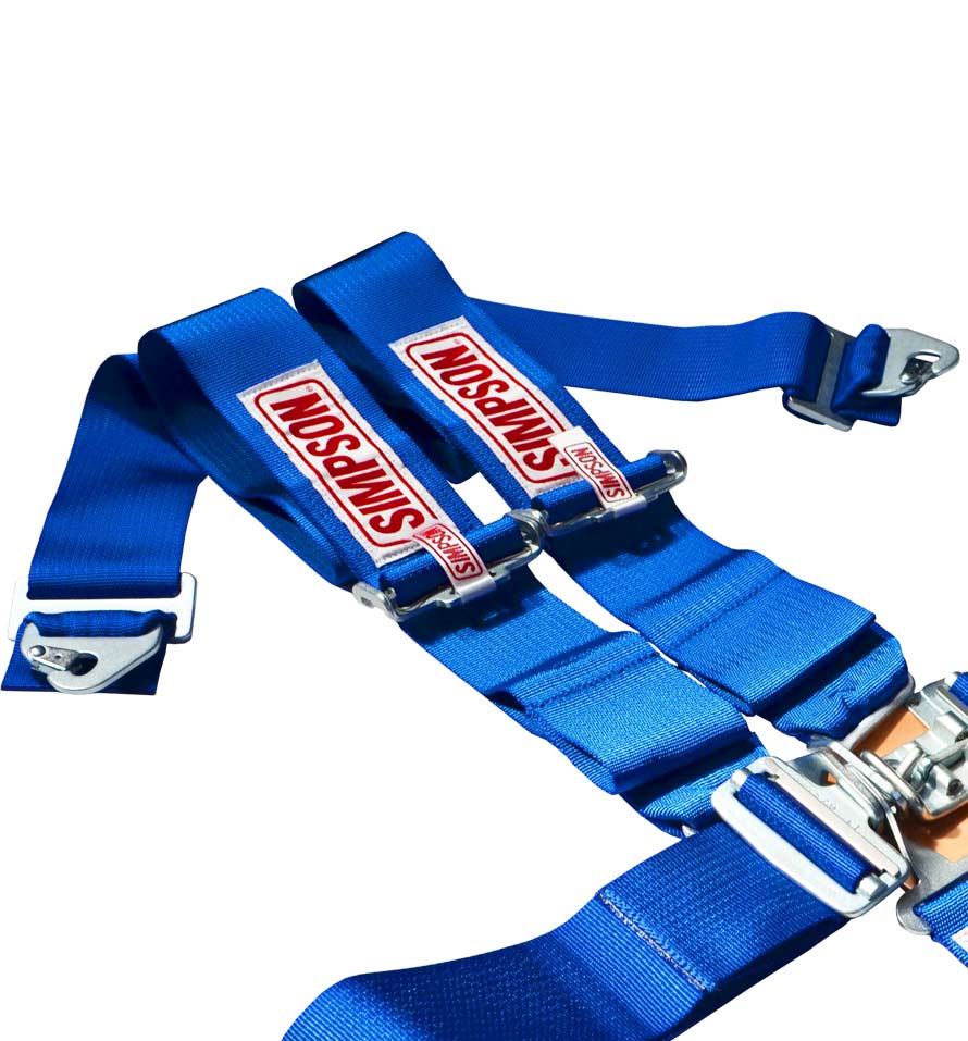 Simpson Racing Latch F/X Race Harness - 3" Blue