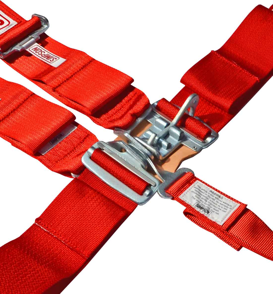 Simpson Racing Latch F/X Race Harness - 3" Red