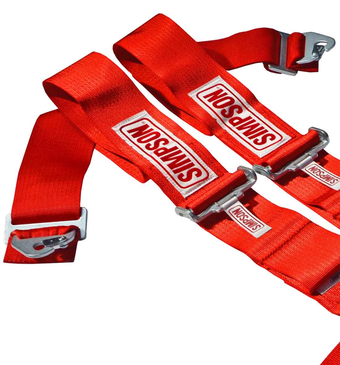 Simpson Racing Latch F/X Race Harness - 3" Red