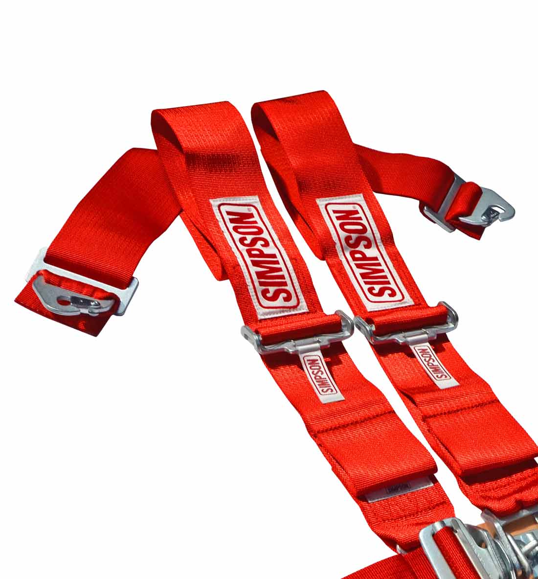 Simpson Racing Latch F/X Race Harness - 3" Red