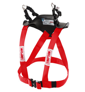 Simpson Hybrid Sport Head &amp; Neck Restraint - Red