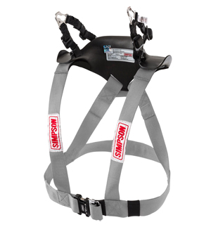 Simpson Hybrid Sport Head &amp; Neck Restraint - Silver