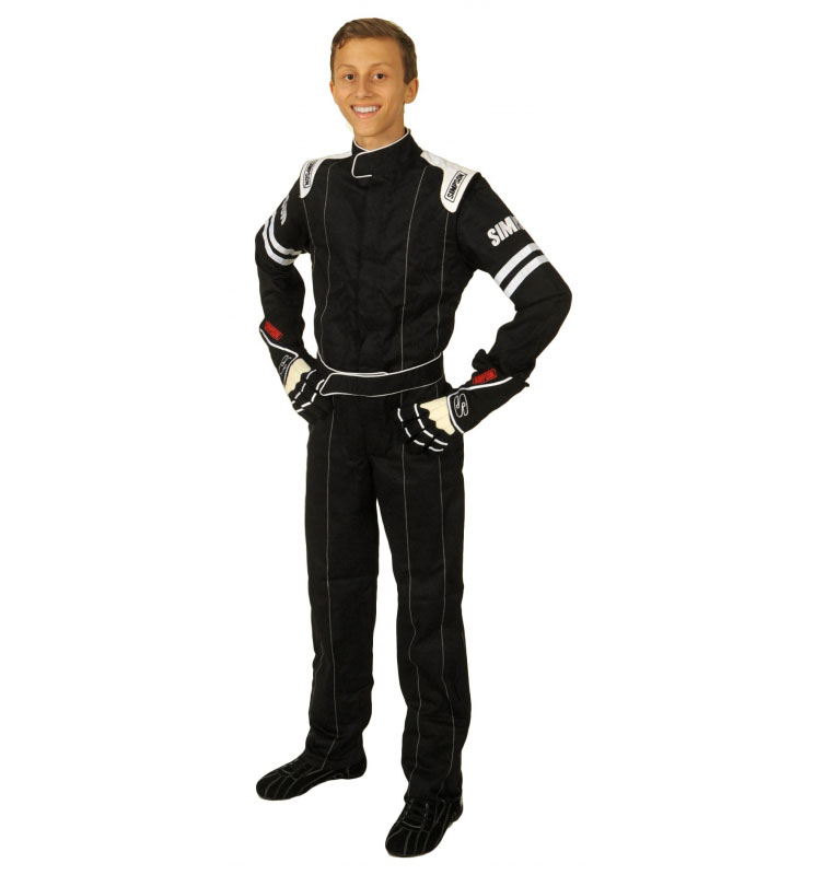 Simpson Youth Legend II Suit - Black/White