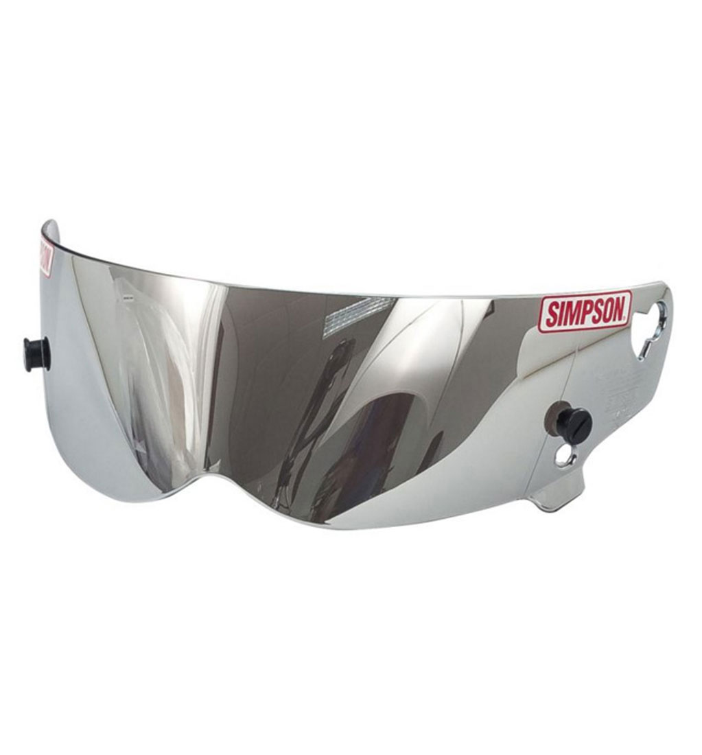 Simpson Bandit Visor Mirror/Silver