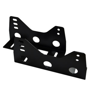 STR Universal Kids Seat Mounts (Pair) Mild Steel - 120mm High 