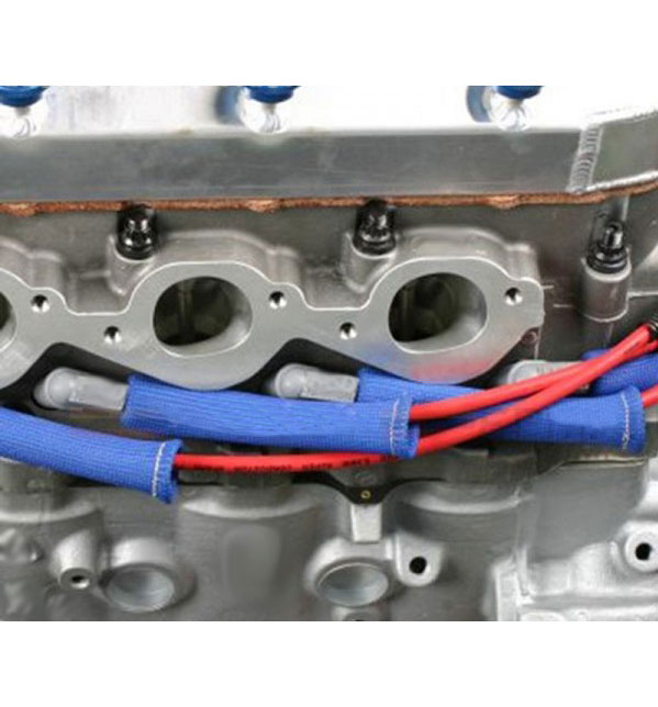 4x Pack High Performance Heat Protect Spark Plug Sleeve Blue