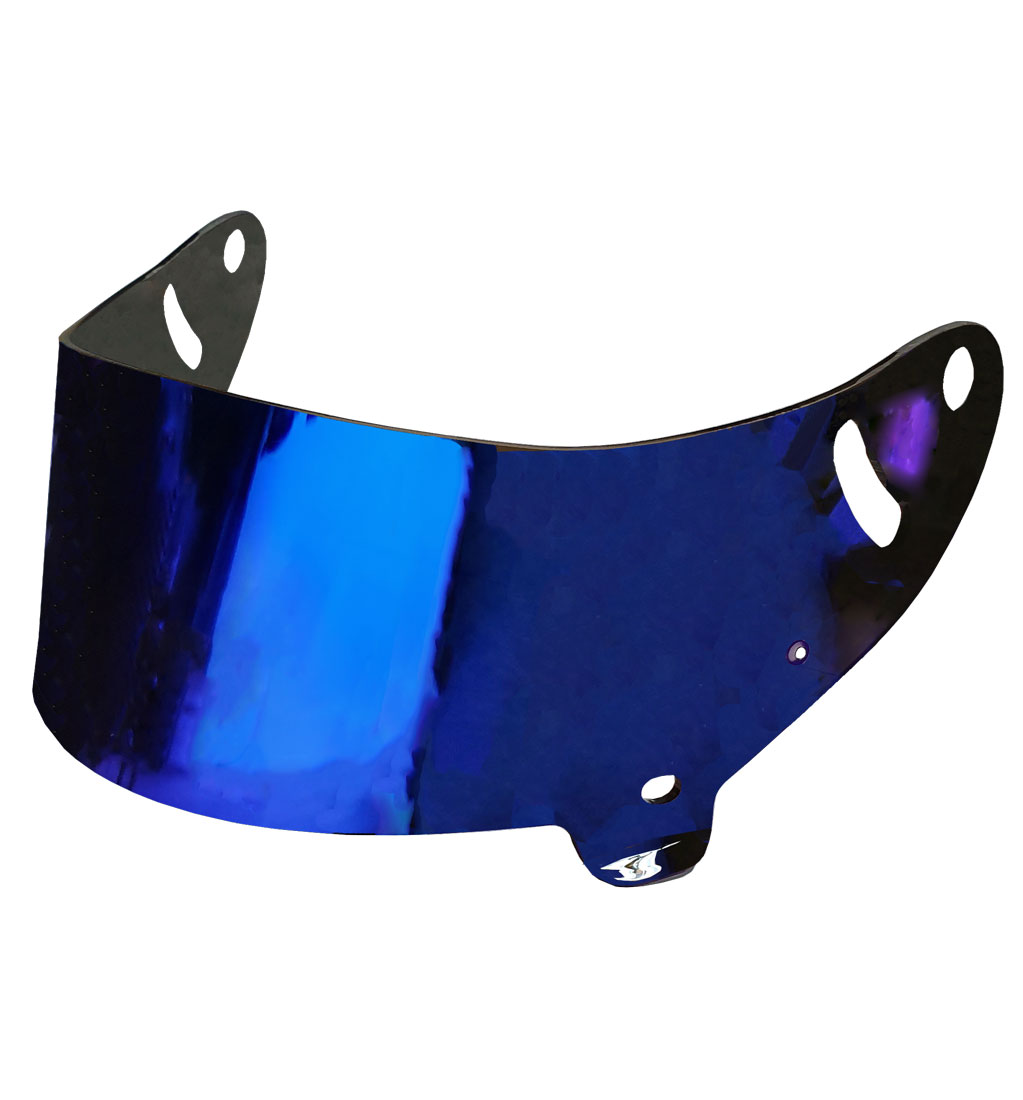 STR Visor for SR Range Helmets - Blue Iridium