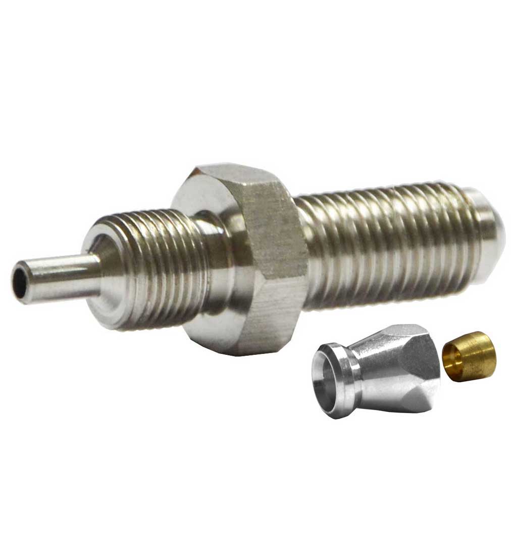 M10x1mm (long) Male Convex Fitting for AN-3 (3mm) - Stainless Steel