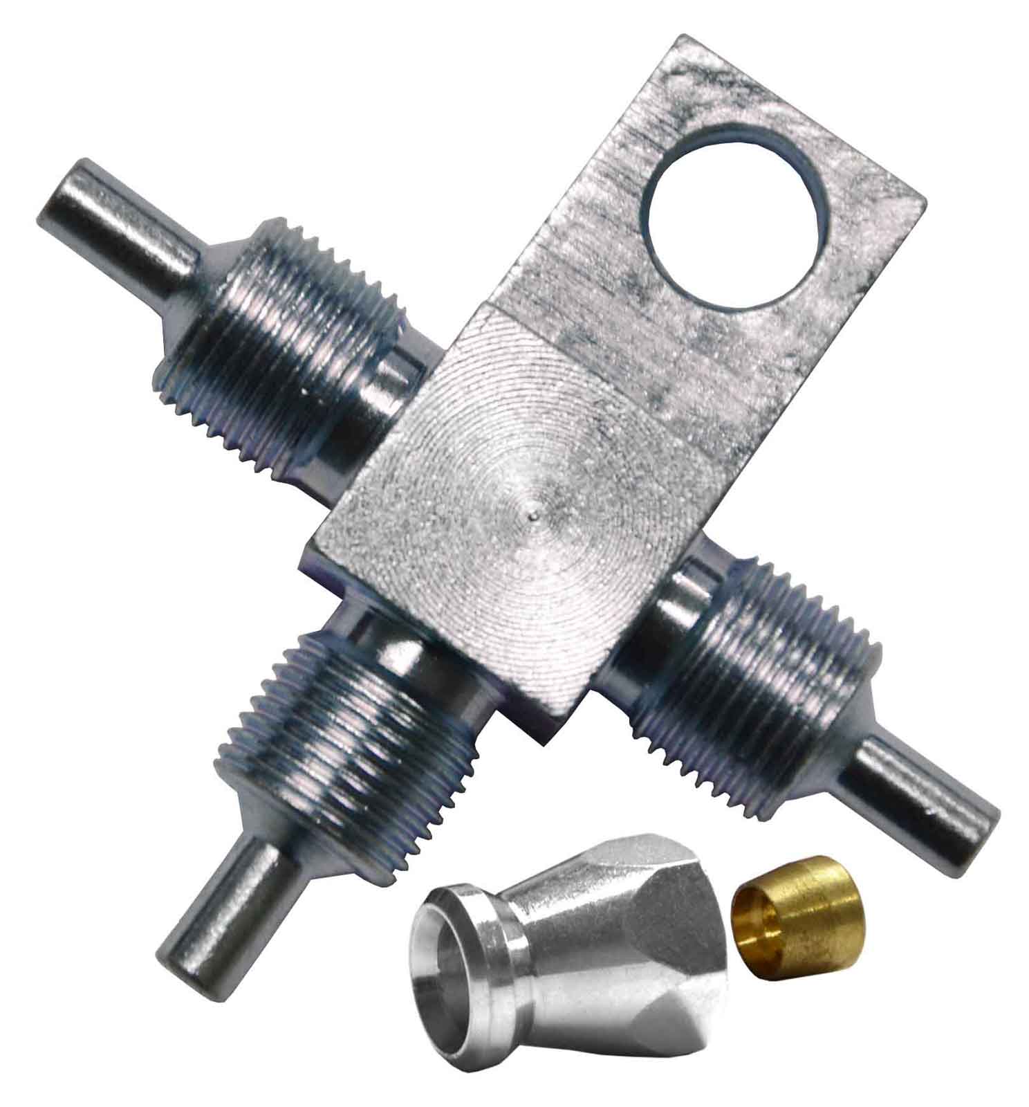 3-Way T-Piece for AN-3 (3mm) - Stainless Steel