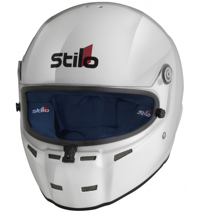 Stilo ST5 Helmet CMR2016 - White + Blue Cheek Pads
