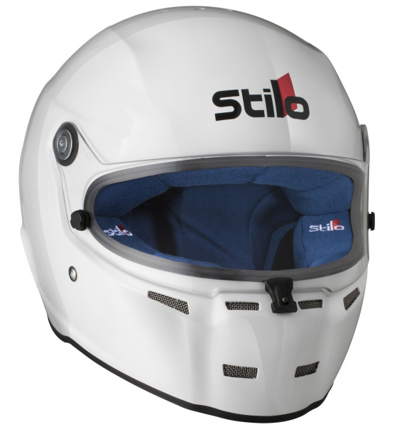 Stilo ST5 Helmet CMR2016 - White + Blue Cheek Pads