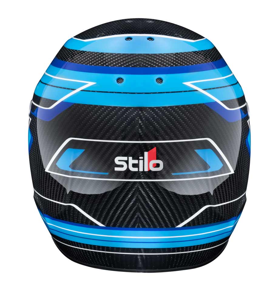 Stilo ST6 CMR Carbon Lite Blue Kart Helmet - Snell CMR 2016