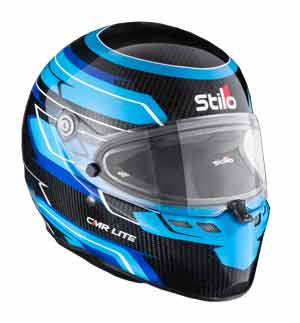 Stilo ST6 CMR Carbon Lite Blue Kart Helmet - Snell CMR 2016