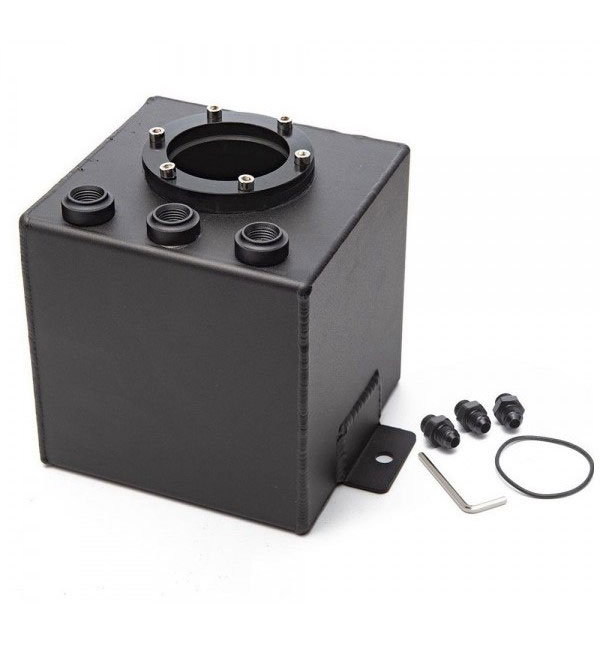 Aluminium Fuel Surge Tank - AN6 Thread - 2 Litres