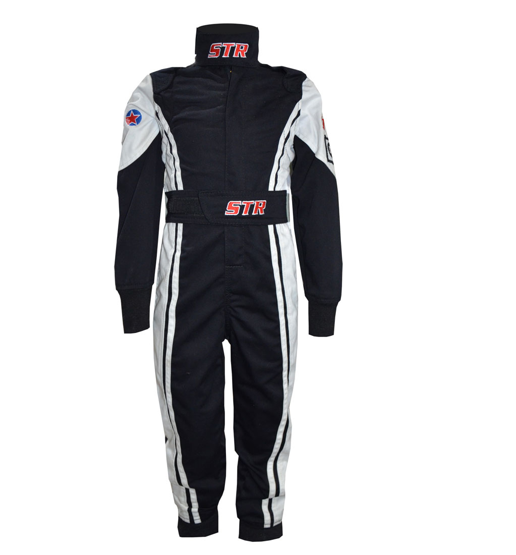 STR Youth 'Comfort' Race Suit - Black/White