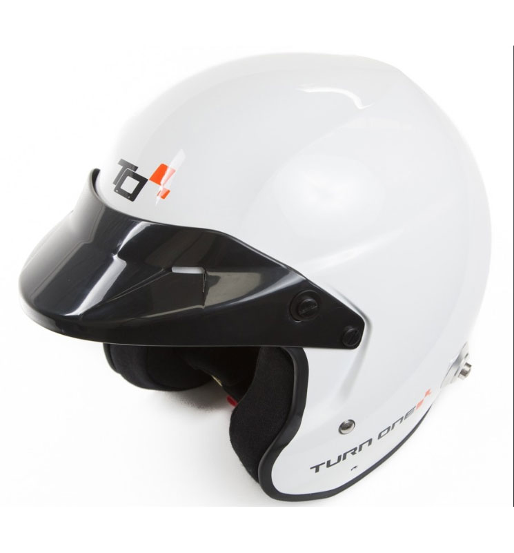 Turn One Jet-RS Helmet FIA8859-15 SA2015 - White