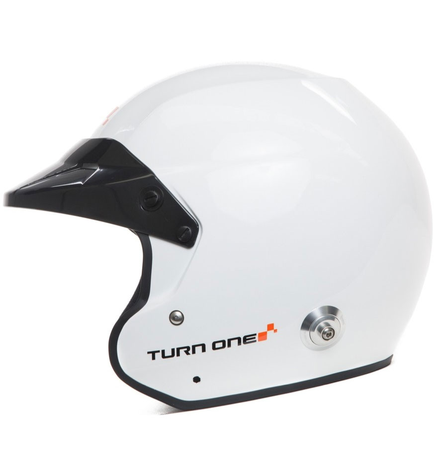 Turn One Jet-RS Helmet FIA8859-15 SA2015 - White