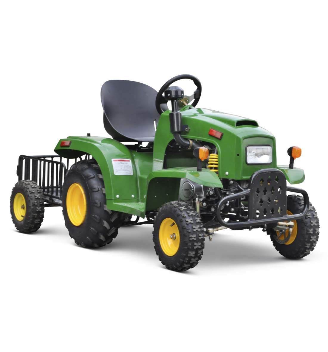 Junior Farm Tractor Kids 110cc Petrol Tractor and Trailer