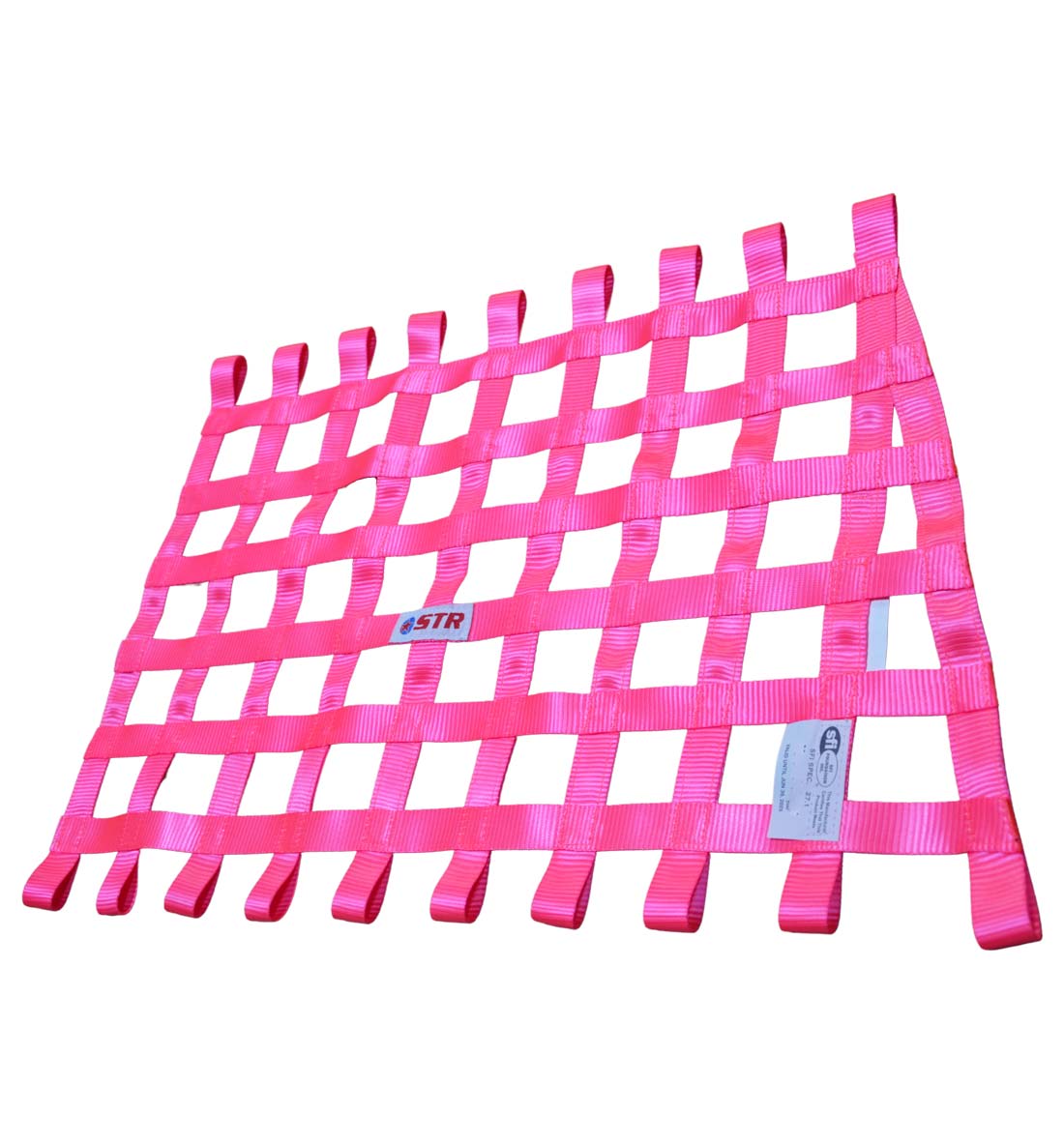 Trapezoidal Window Net - Pink Fluo