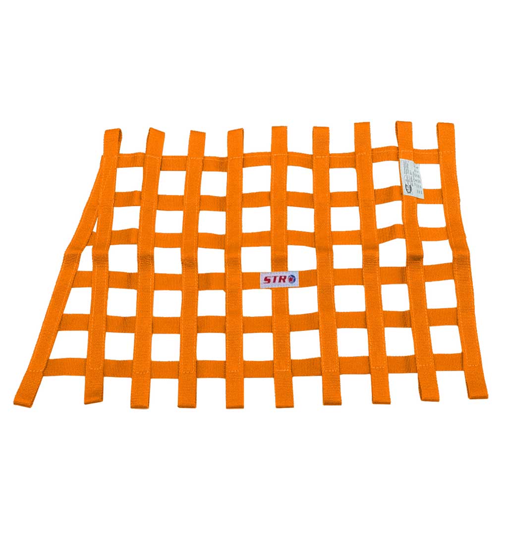 Trapezoidal Window Net - Orange