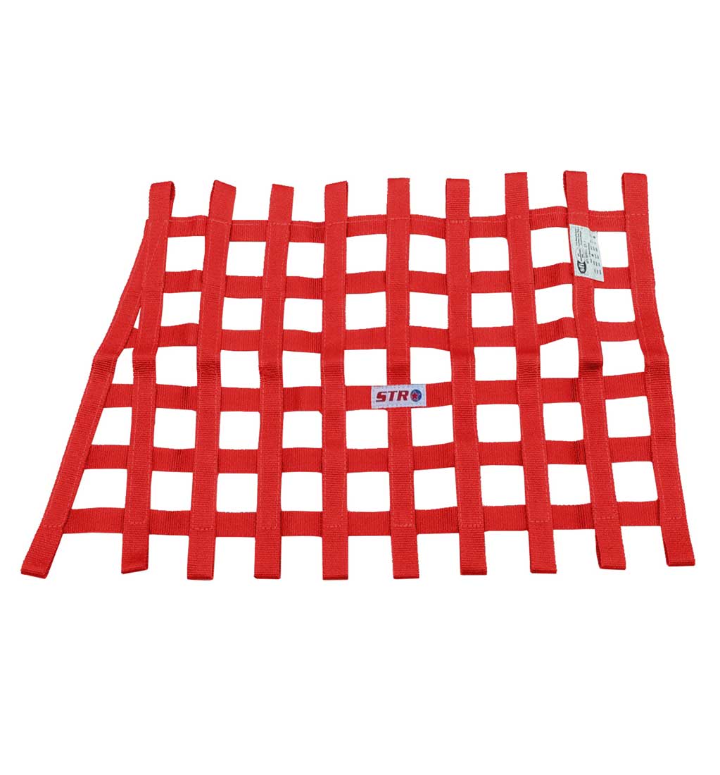 Trapezoidal Window Net - Red