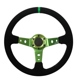 Rally Steering Wheel - 13&quot; Wheel with 3&quot; Deep Dish
