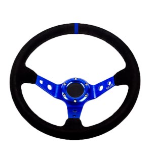 Rally Steering Wheel - 13&quot; Wheel with 3&quot; Deep Dish