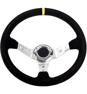 Rally Steering Wheel - 13&quot; Wheel with 3&quot; Deep Dish