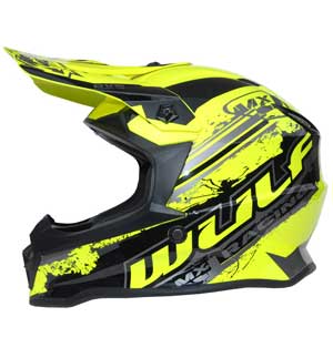 Wulfsport Cub Off Road Pro Helmet - Yellow