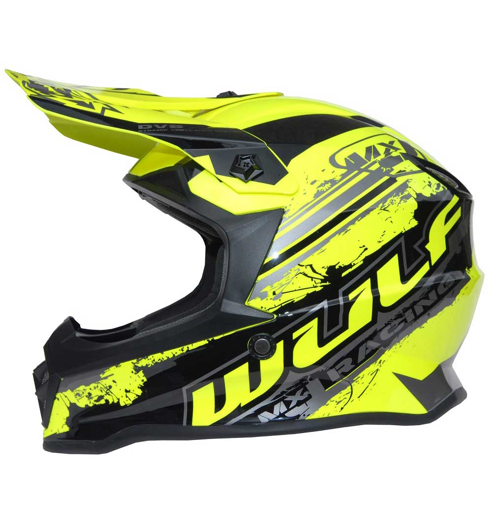 Wulfsport Cub Off Road Pro Helmet - Yellow