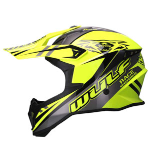 Wulfsport Race Series Helmet - ECE R 2205 - Yellow 