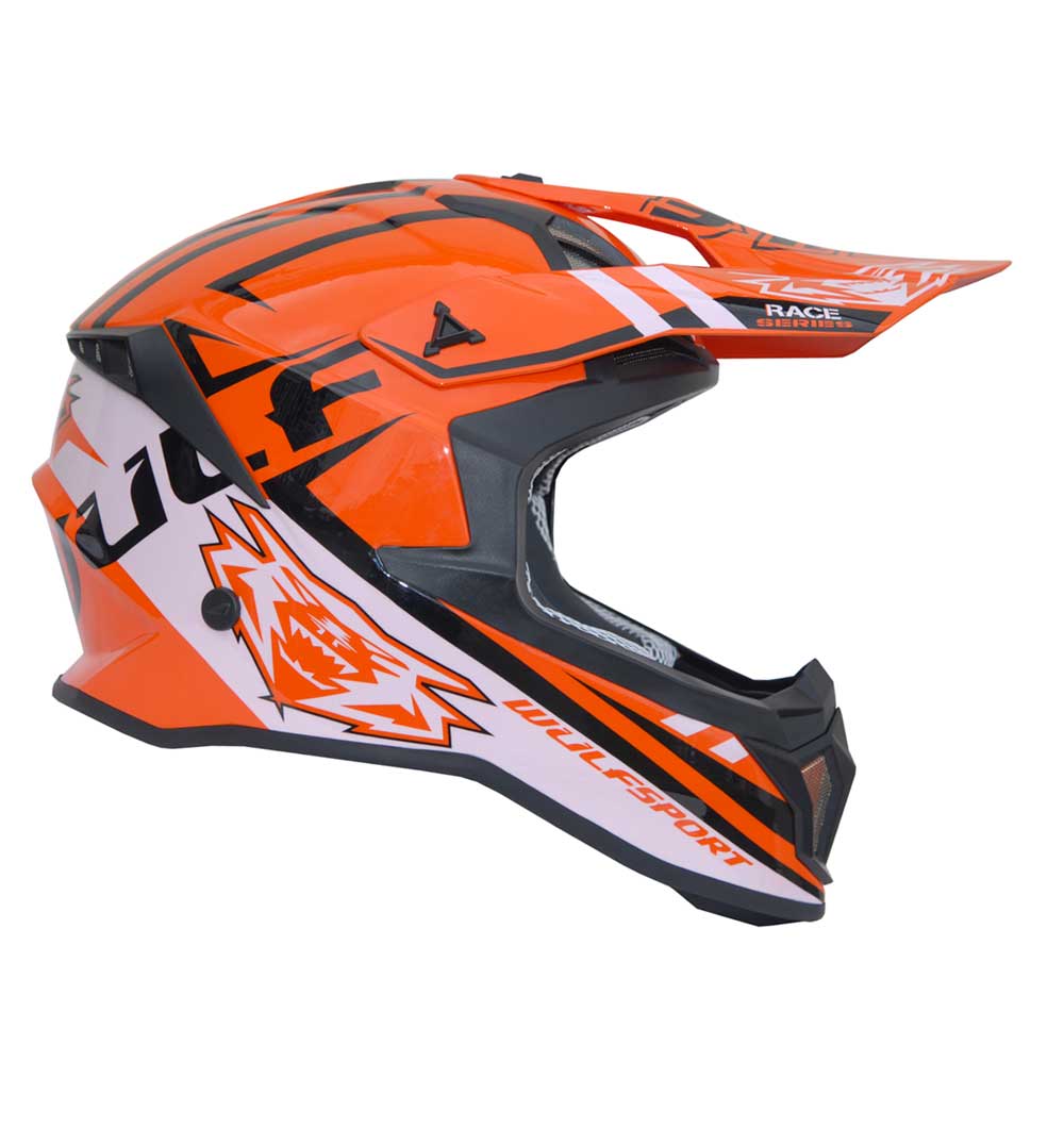 Wulfsport Race Series Helmet | Orange | Small (55-56cm)