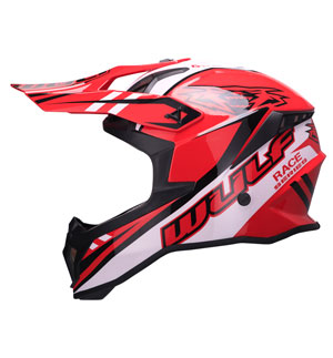 Wulfsport Race Series Helmet | Red | Large (59-60cm)