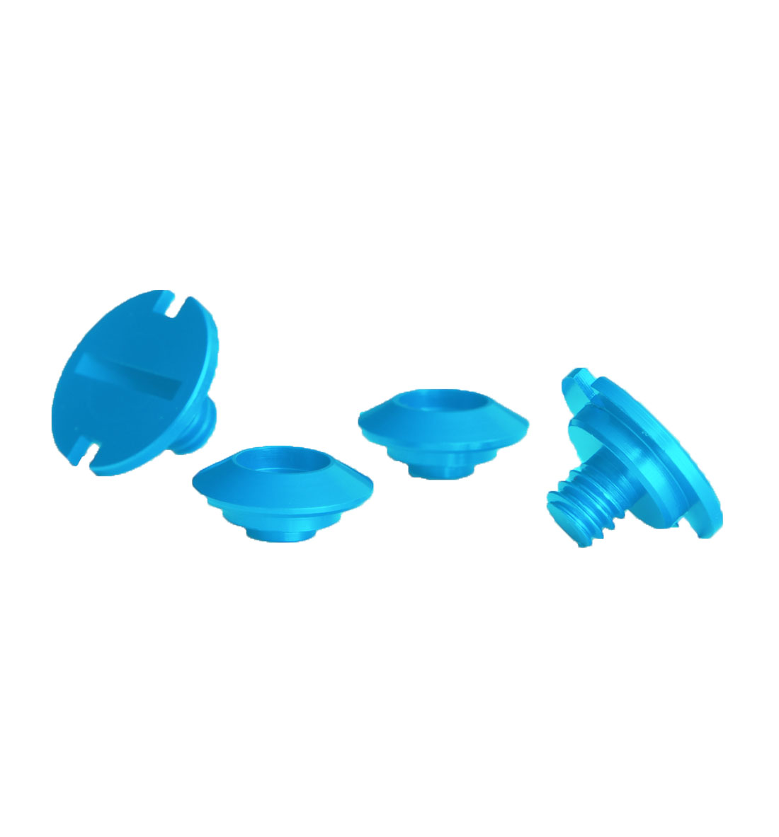 Zamp Anodised Visor Screws - Blue